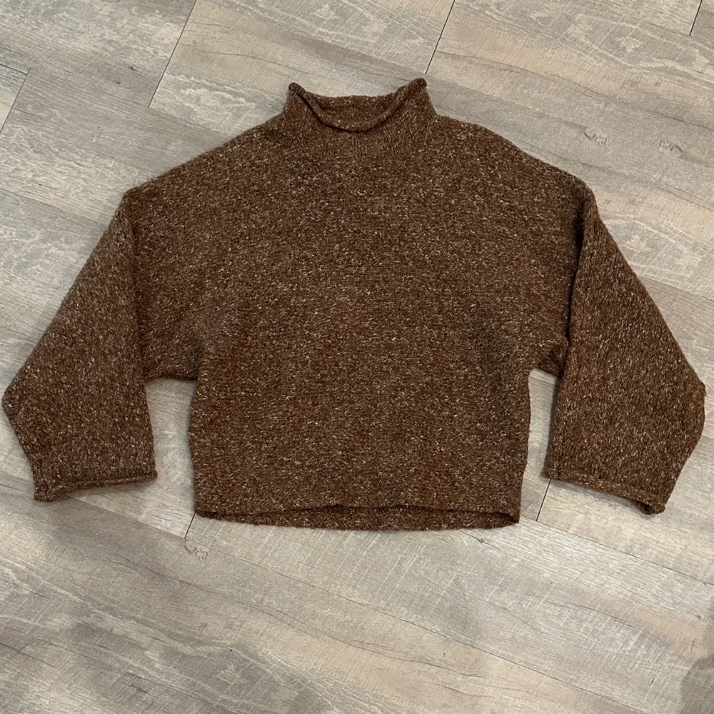 William Rast Brown Turtleneck Sweater